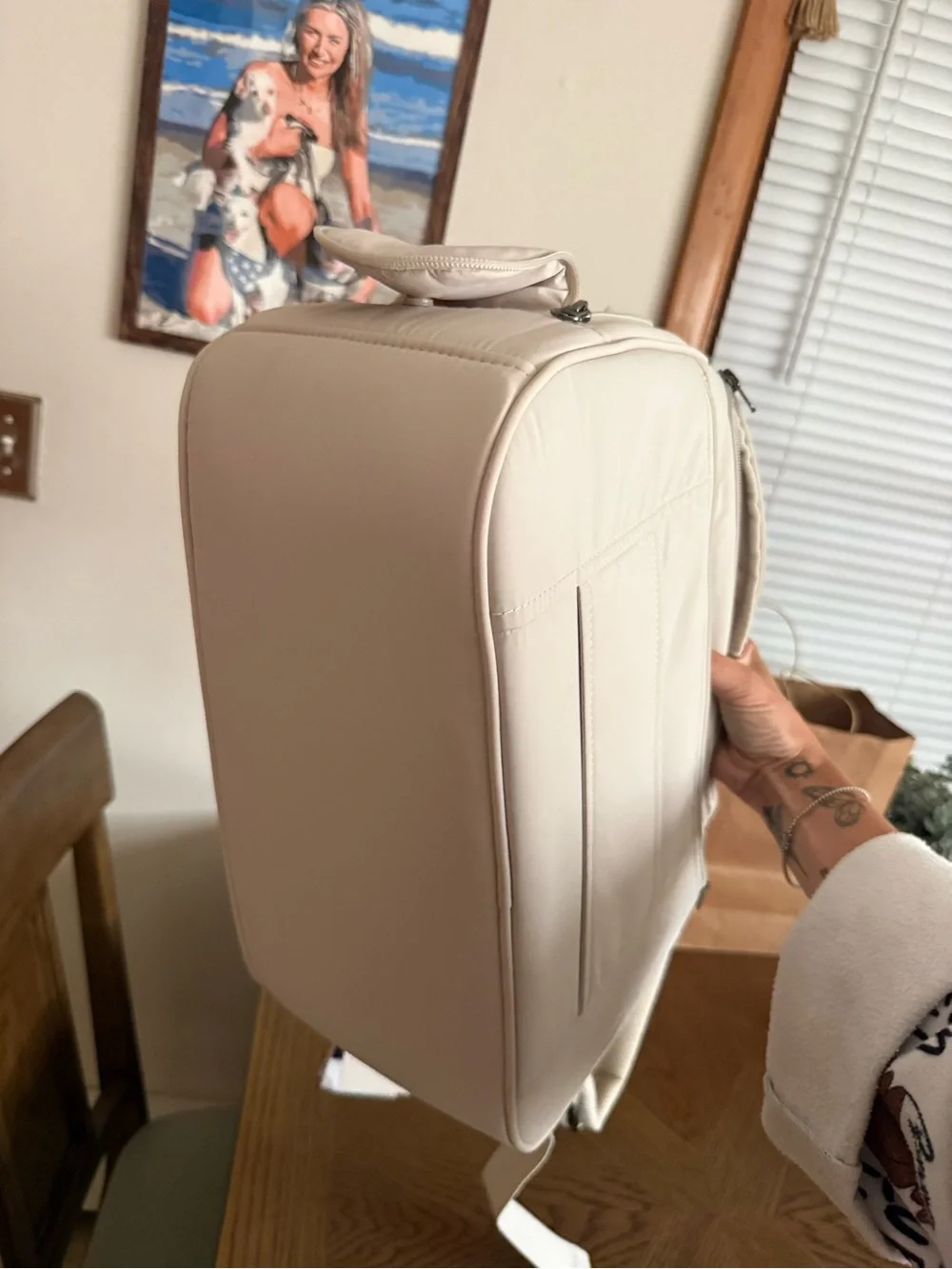 Ssook Sling bag Small beige Pet Carrier with Front Mesh Window